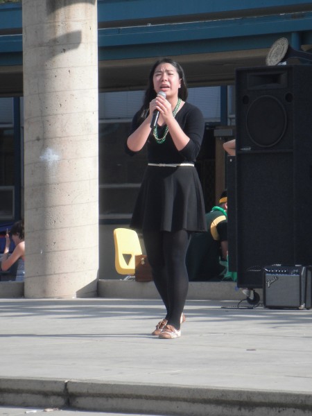 Junior Susan Wang sings a powerful solo, "Someone like you" by Adele.